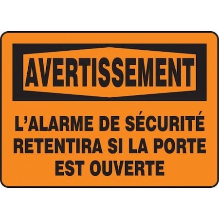 FRENCH OSHA AVERTISSEMENT SAFETY FRMABR303XP